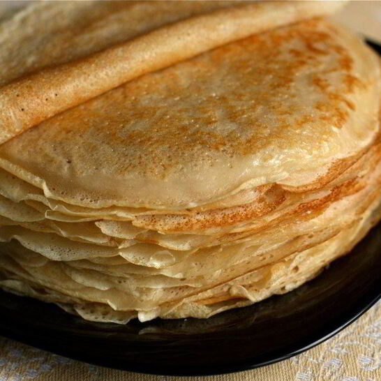 Рецепт теста для тонких блинов