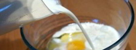 тесто на блины на молоке. Шаг 3