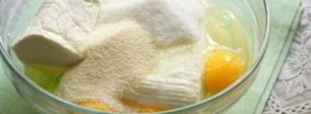 творожный пирог с бисквитным тестом. Шаг 6