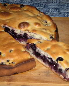 Бисквит с черникой