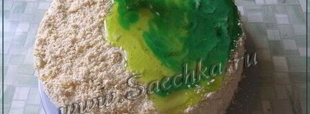 бисквитный торт со сгущенкой и какао. Шаг 17