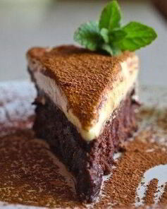 Трюфельный торт с белым шоколадным муссом