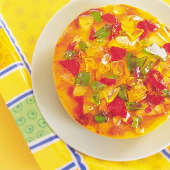 Рецепт учимси делать торт мозаика с желе и сметаной