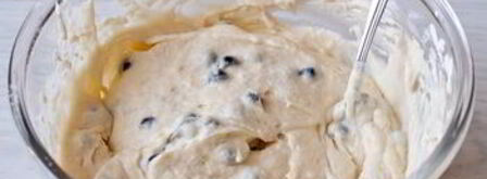 черничные вафли на сметане. Шаг 6