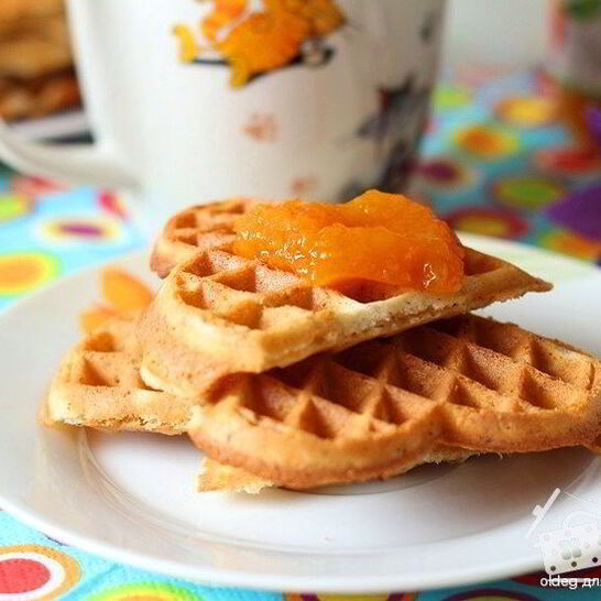 Рецепт ореховых вафель