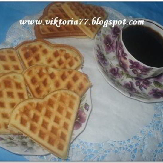 Рецепт песочных вафель