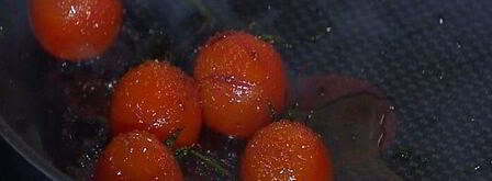 сырные вафли с творогом и карамелизированными помидорами. Шаг 8