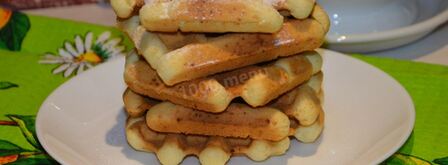 творожные вафли в вафельнице. Шаг 12