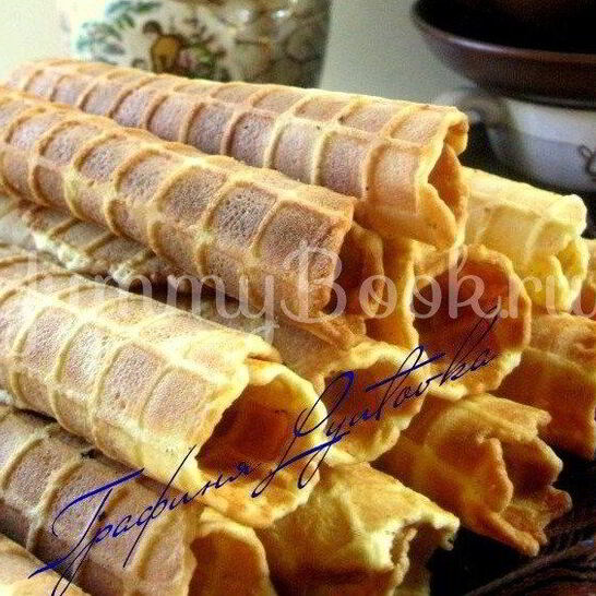 Рецепт вафельных трубочек