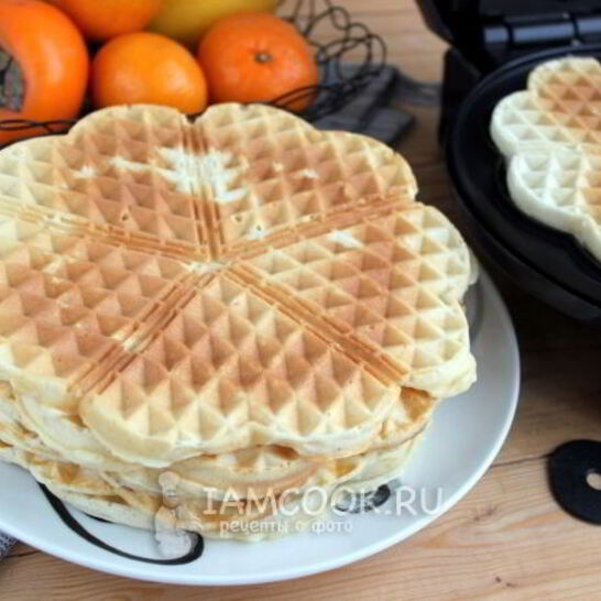 Рецепт вафель льежских бездрожжевых