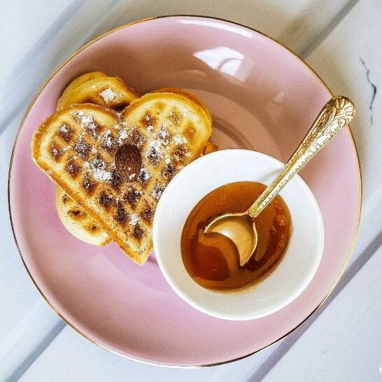 Рецепт вафель с халвой