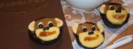 выпечка в виде обезьянки. Шаг 9