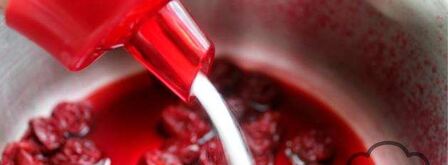 домашние профитроли с начинкой из вишен. Шаг 7