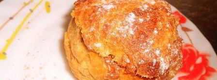 профитролевые булочки с творожной начинкой. Шаг 10