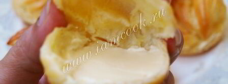 профитроли с красной икрой. Шаг 9