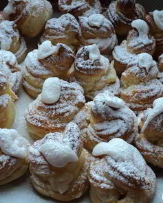 Профитроли с ванильным заварным кремом