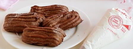 сливочный крем для эклеров. Шаг 10