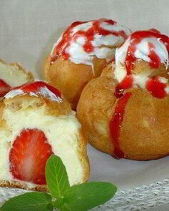 Творожный крем для профитролей