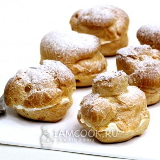 Рецепт творожных профитролей