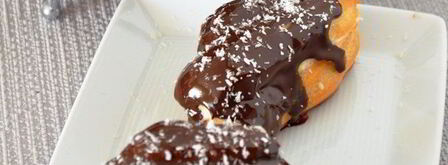 эклеры с кокосовым кремом. Шаг 10