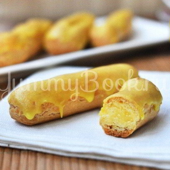 Рецепт эклеров с лимонным кремом