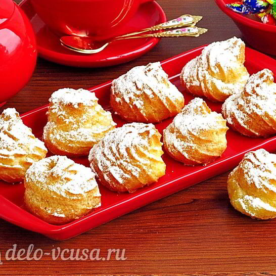 Рецепт эклеров со сливочно-сметанным кремом