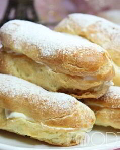 Эклеры со сливочным кремом