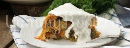 картофельно-грибная запеканка в мультиварке. Шаг 7