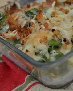 Куриная запеканка с брокколи