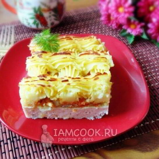 Рецепт мясной запеканки с картофелем