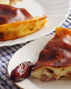 Творожная запеканка с финиками