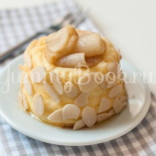 Рецепт творожной запеканки с грушами без сахара