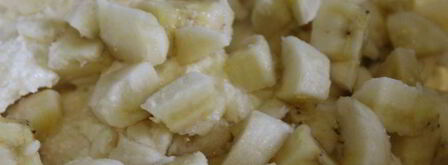 творожные мини-запеканки с бананом и изюмом. Шаг 5