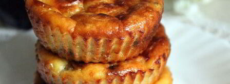 творожные мини-запеканки с бананом и изюмом. Шаг 9