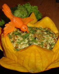Тыквенная запеканка Цветок лотоса