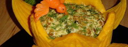 тыквенная запеканка цветок лотоса. Шаг 7