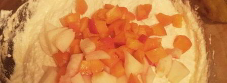 ванильная запеканка с персиком. Шаг 4