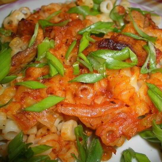 Рецепт запеканки из макарон со свининой