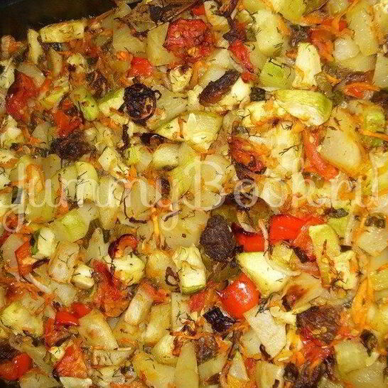 Рецепт запеканки овощной с тушенкой