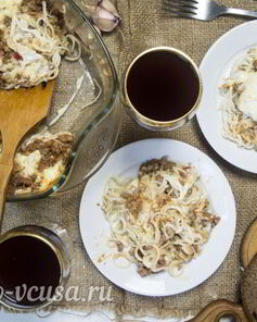 Запеканка с фаршем