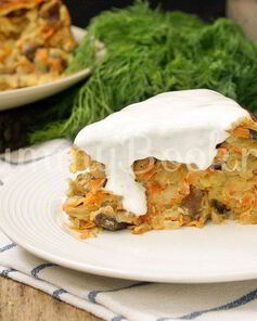 Запеканка с грибами