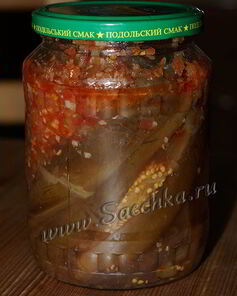 Баклажаны в аджике на зиму