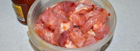 свинина, тушенная с аджикой. Шаг 3