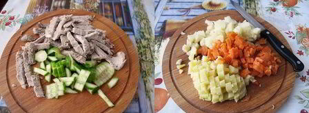 таджикский салат гиссар. Шаг 3