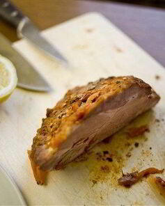 Запеченная свинина в аджике