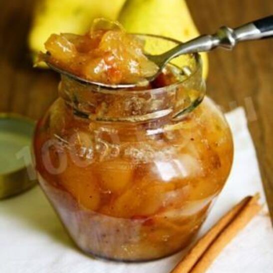 Рецепт грушевого джема с лимонами и корицей