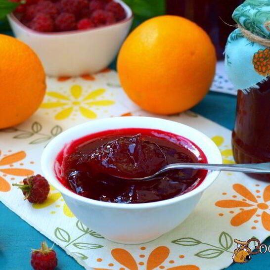 Рецепт малинового джема с апельсином