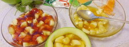 запеченные яблоки с джемом и бананом. Шаг 6