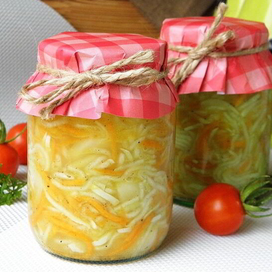 Рецепт кабачков с морковью и луком на зиму