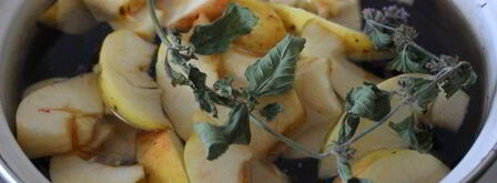 компот из кизила, яблок и мяты. Шаг 3